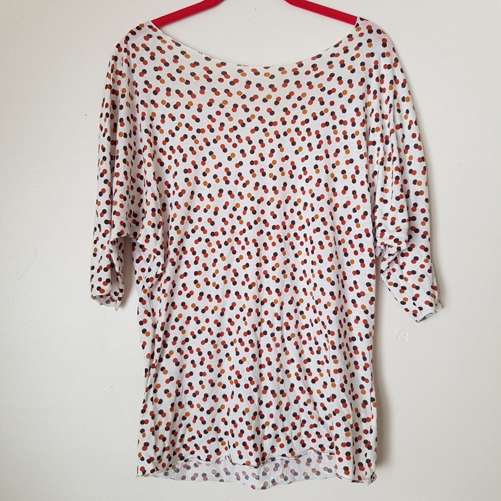 SALE❤️TINY by Anthropologie polka dot boatneck tee